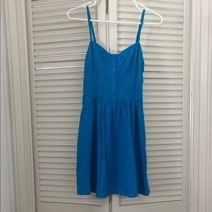 Express Blue Spaghetti Strap Sundress Mini